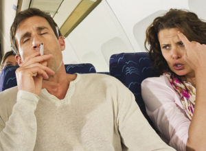 onboard flight smoking banned 